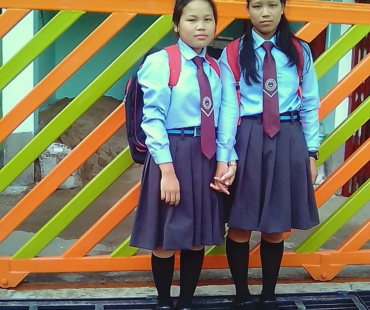 Our scholar girls in their school uniform